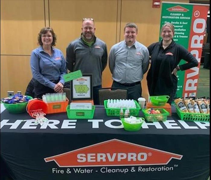 SERVPRO experts working together to talk to Farm Bureau Agents about our services